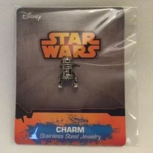 Disney Star Wars Charm Bracelet R2D2 Bead Stainless Steel